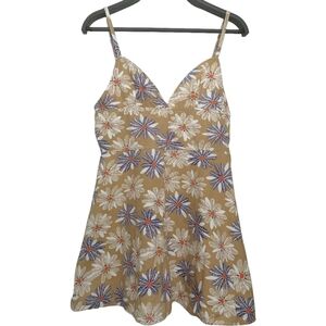 🌻 vintage y2k floral pattern slip dress